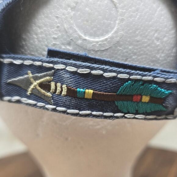 Kbethos Distressed "Born Free" Blue Arrrow Stiched Women's Adult Hat - Picture 4 of 7